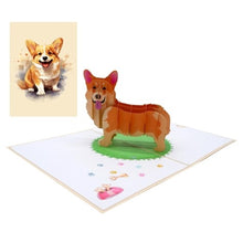 Load image into Gallery viewer, Welsh Corgi Ver.2 - Pop Up Card
