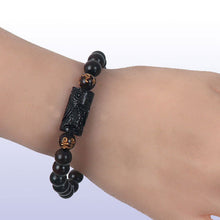 Load image into Gallery viewer, Lightning Struck Carved Owl Bracelet