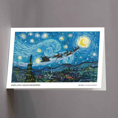 Starry Christmas Night - Greeting Card
