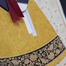 Load image into Gallery viewer, Navy and Gold Hanbok - Greeting Card