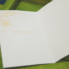 Load image into Gallery viewer, Navy and Gold Hanbok - Greeting Card