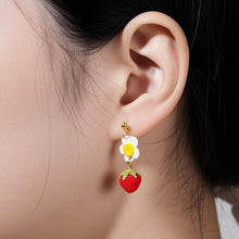 Load image into Gallery viewer, LingStudio - Red Strawberry Earrings