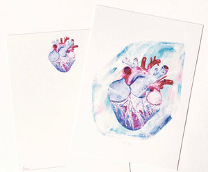 Blue Heart - Postcard