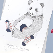 Load image into Gallery viewer, Sock Panda - Greeting Card