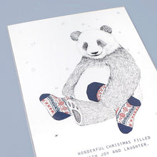 Load image into Gallery viewer, Sock Panda - Greeting Card