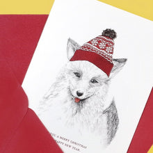 Load image into Gallery viewer, Woolen Fox - Greeting Card