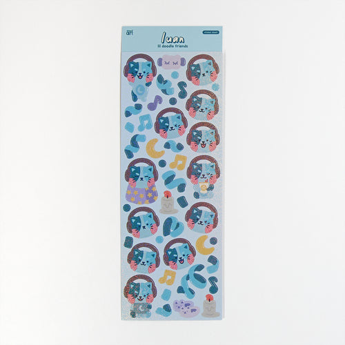 Lil Doodle Friends Sticker Sheet - Luan