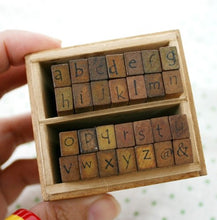 Load image into Gallery viewer, Neat Writing Lower Case Alphabet Stamp Set