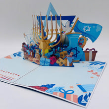 Load image into Gallery viewer, Menorah - Pop Up Card