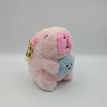 Load image into Gallery viewer, Tennis Capybara Plush Keychain