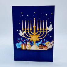 Load image into Gallery viewer, Menorah - Pop Up Card