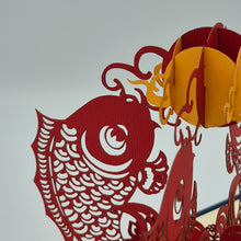 Load image into Gallery viewer, Koi Fish - Pop Up Card