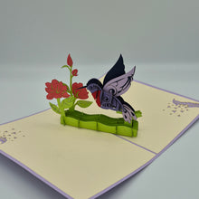 Load image into Gallery viewer, Hummingbird - Pop Up Card