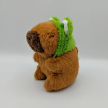 Load image into Gallery viewer, Capybara Animal Hat Plush Keychain