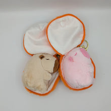 Load image into Gallery viewer, Fruit Zipper Capybara Plush Keychain