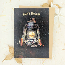 Load image into Gallery viewer, Party Tonight Moon and Cat - Greeting Card