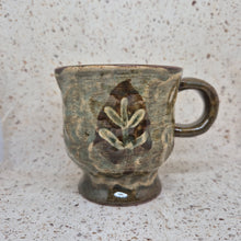 Load image into Gallery viewer, Buncheong Casting Dark Leaf Mug