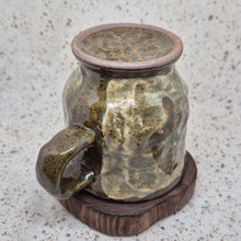 Load image into Gallery viewer, Buncheong Casting Dark Leaf Mug