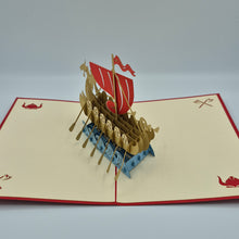 Load image into Gallery viewer, Viking Ship - Pop Up Card