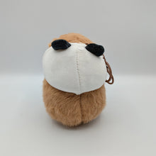 Load image into Gallery viewer, Large Capybara Animal Hat Plush Keychain