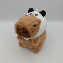 Load image into Gallery viewer, Large Capybara Animal Hat Plush Keychain