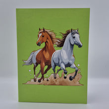 Load image into Gallery viewer, Horses - Pop Up Card