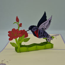 Load image into Gallery viewer, Hummingbird - Pop Up Card