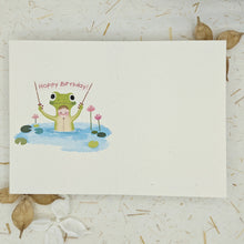 Load image into Gallery viewer, Hoppy Birthday Frog - Greeting Card