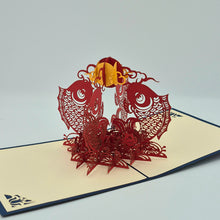 Load image into Gallery viewer, Koi Fish - Pop Up Card