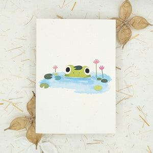 Hoppy Birthday Frog - Greeting Card