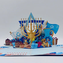 Load image into Gallery viewer, Menorah - Pop Up Card