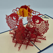 Load image into Gallery viewer, Koi Fish - Pop Up Card