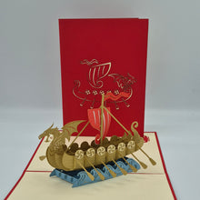 Load image into Gallery viewer, Viking Ship - Pop Up Card
