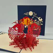 Load image into Gallery viewer, Koi Fish - Pop Up Card