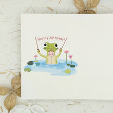 Load image into Gallery viewer, Hoppy Birthday Frog - Greeting Card