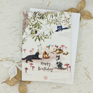 Happy Birthday Chill Cats - Greeting Card