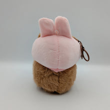 Load image into Gallery viewer, Large Capybara Animal Hat Plush Keychain