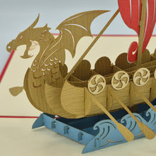 Load image into Gallery viewer, Viking Ship - Pop Up Card
