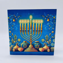 Load image into Gallery viewer, Antique Menorah - Pop Up Card