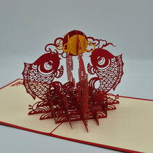 Load image into Gallery viewer, Koi Fish - Pop Up Card