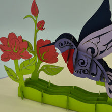 Load image into Gallery viewer, Hummingbird - Pop Up Card