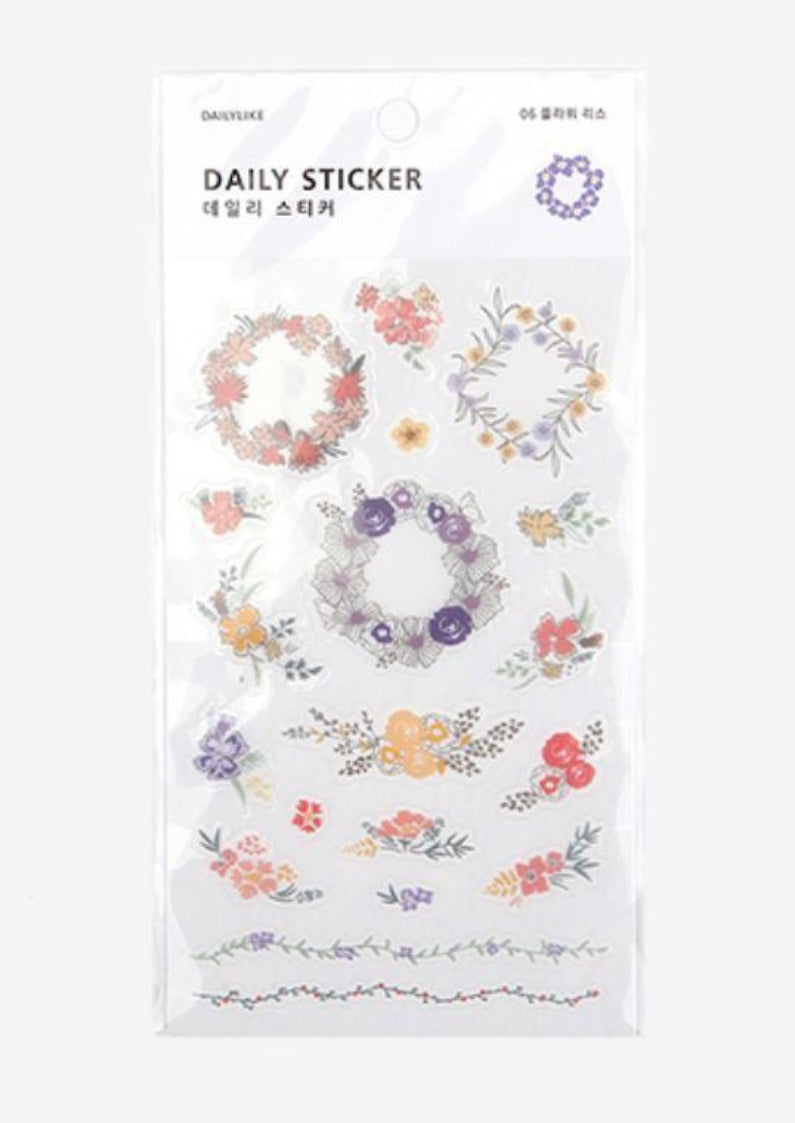 Daily Sticker - 06 Flower Wreath