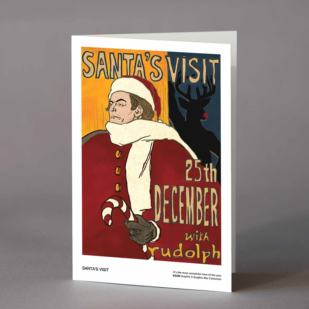 Santa's Visit - Greeting Card