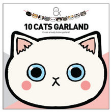 Load image into Gallery viewer, Lovely Cat 10 Cats Garland