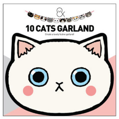 Lovely Cat 10 Cats Garland
