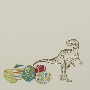 Happy Easter Dinosaur - Card