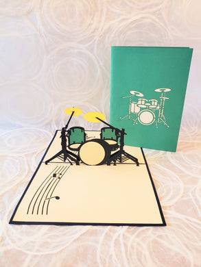 Drum Kit - Pop Up Card