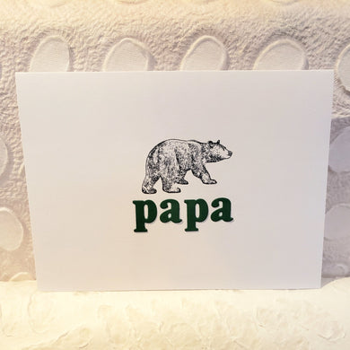 Papa Bear Card