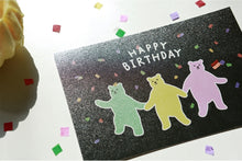 Load image into Gallery viewer, Hologram Postcard - Jelly Bear (Happy Birthday)