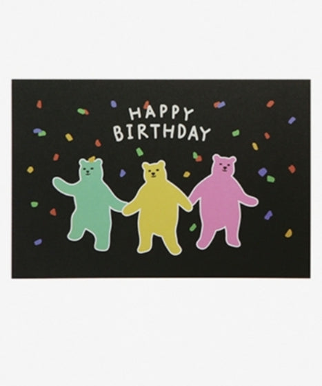 Hologram Postcard - Jelly Bear (Happy Birthday)